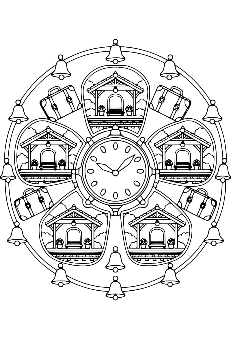 Cinq petites gares autour d’une horloge