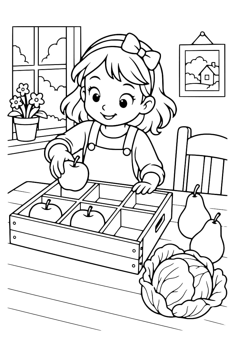 Des pommes dans un cageot