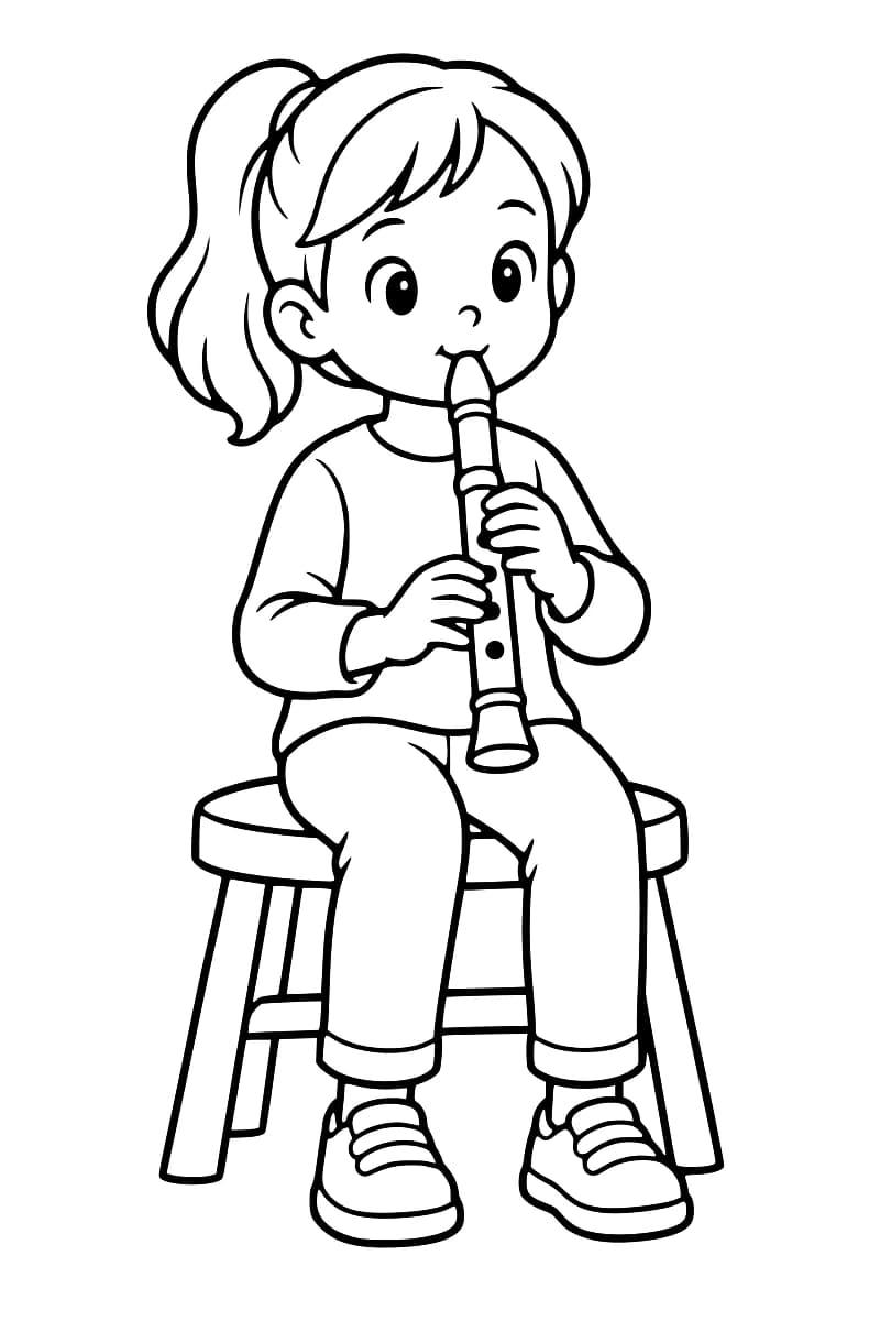 Enfant à la flûte à bec