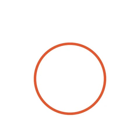 Étape 1 : Dessine un grand rond au milieu de ta feuille pour le corps.