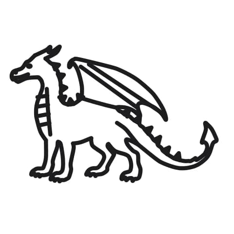 Étape 13 : Gomme les traits de construction légers, puis repasse les contours définitifs au feutre noir en suivant les courbes et les traits conservés.