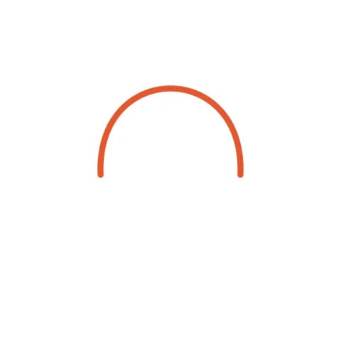 Étape 1 : Dessine un grand demi-rond en haut de ta feuille pour la tête.