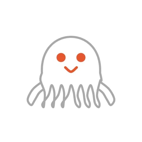 Étape 4 : Dans la tête, dessine deux grands ronds pour les yeux et un petit trait courbe pour le sourire.