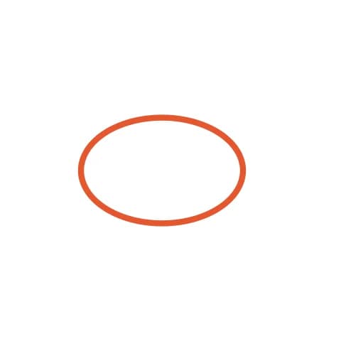 Étape 1 : Dessine un grand ovale au milieu de ta feuille.