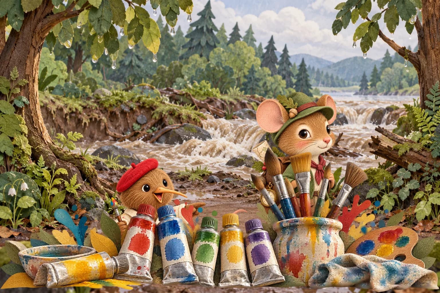 Illustration — Le pont des petites pattes, partie 1