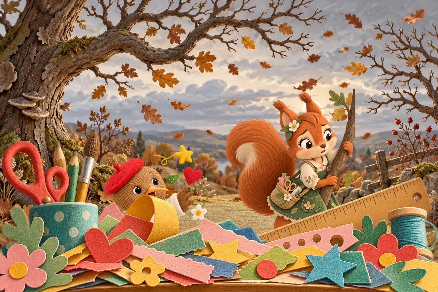 Illustration — Le manteau du vieux chêne, partie 2