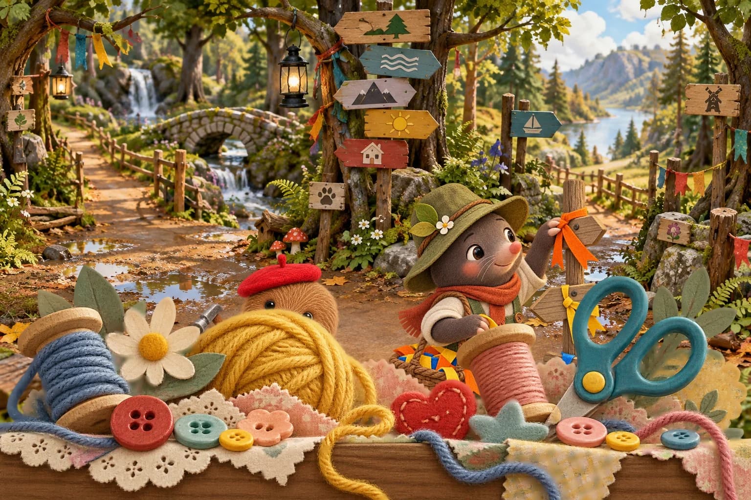 Illustration — Le panneau aux mille couleurs, partie 2