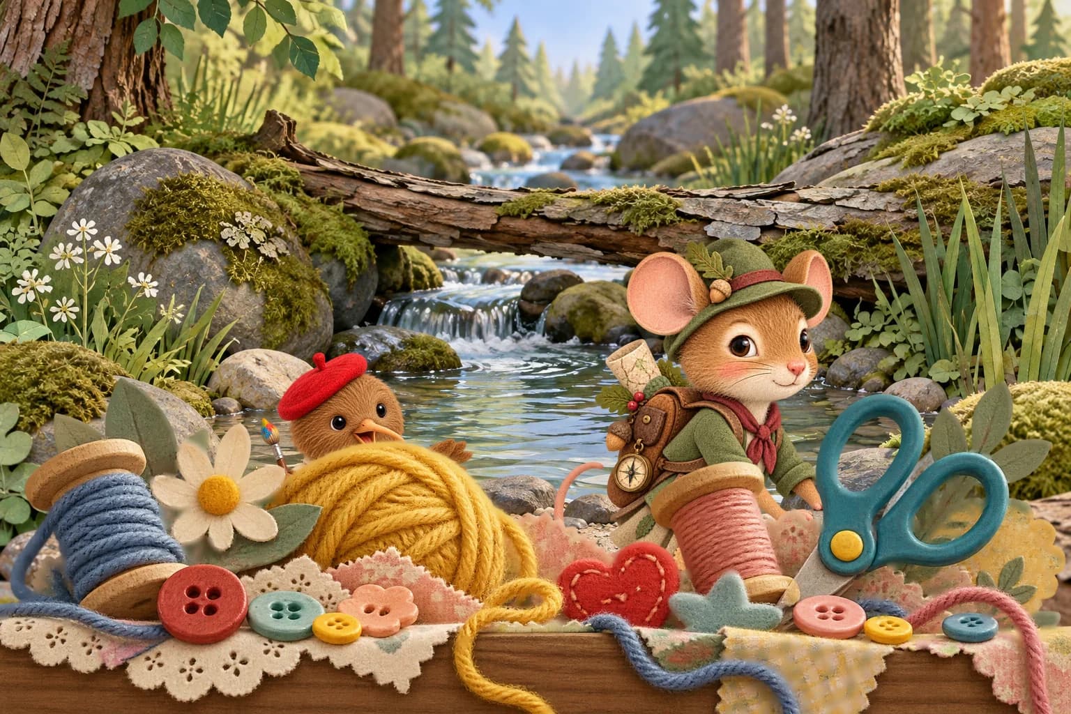 Illustration — Le pont des petites pattes, partie 2